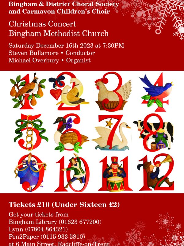 Bingham Methodist Church 16th December 2023